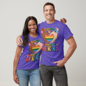 Wees vriendelijk LGBTQ Rainbow Heart Unity & Pride T-shirt (Unisex)