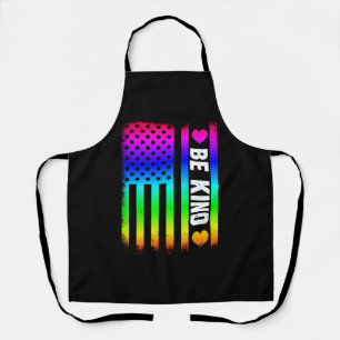 Wees vriendelijk LGBTs Gay Pride Rainbow Amerikaan Schort