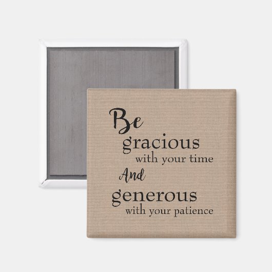 Wees vriendelijk magneet (Voorkant / Achterkant)