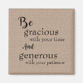 Wees vriendelijk magneet (Voorkant)