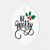 Wees vriendelijk metalen ornament (Voorkant links)