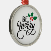 Wees vriendelijk metalen ornament (Rechts)