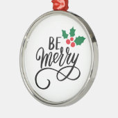 Wees vriendelijk metalen ornament (Links)