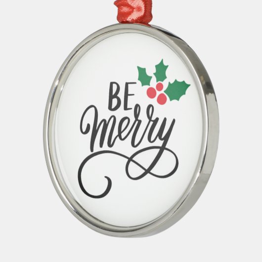 Wees vriendelijk metalen ornament (Links)