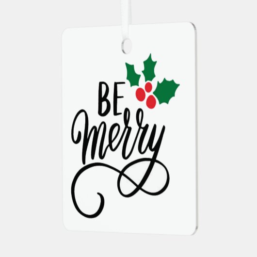 Wees vriendelijk metalen ornament (Voorkant links)