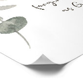 Wees vriendelijk minimalistisch botanisch poster (Hoek)