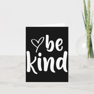 Wees vriendelijk minimalistisch liefde vriendelijk kaart