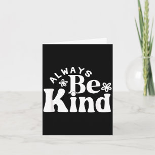 Wees vriendelijk minimalistische liefde vriendelij kaart