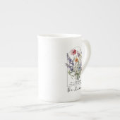 Wees Vriendelijk Mok – Waterverf Wildbloem Vriende (Voorkant rechts)