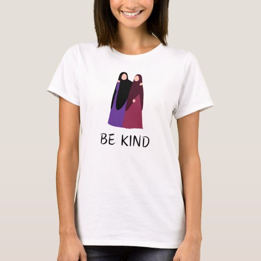 Wees vriendelijk Moslim Positief Quote T-shirt (Voorkant)
