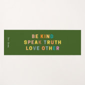 Wees vriendelijk om waarheid te spreken liefde and yogamat (Voorkant (horizontaal))