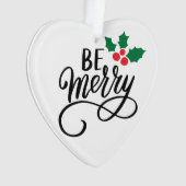 Wees vriendelijk ornament (voorkant)