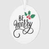 Wees vriendelijk ornament (voorkant)