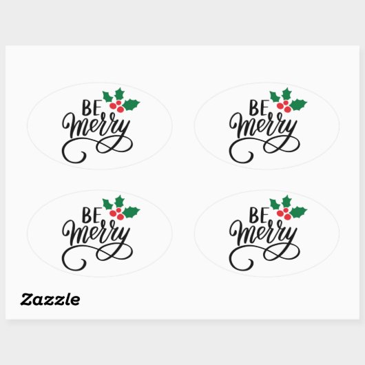 Wees vriendelijk ovale sticker (Vel)