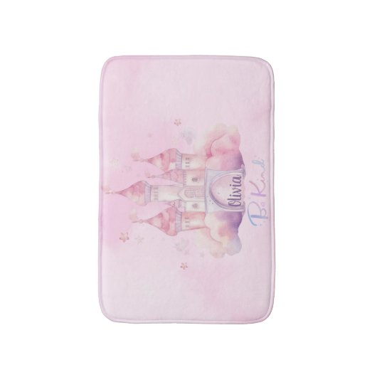 Wees vriendelijk paleis op de roze wolk badmat (Voorkant Verticaal)