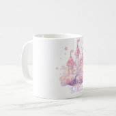Wees vriendelijk paleis op de roze wolk koffiemok (Voorkant links)