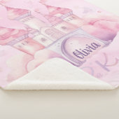 Wees vriendelijk paleis op de roze wolk sherpa deken (3/4)