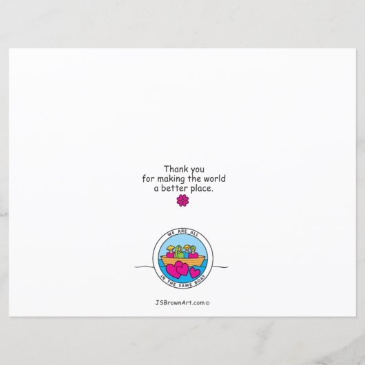 Wees vriendelijk_Platte papiervellen 11 x 8,5 inch (Achterkant)