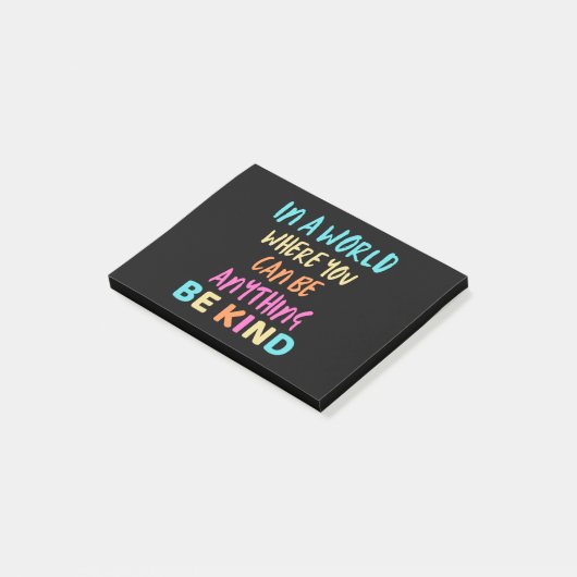 Wees vriendelijk post-it® notes (Schuin)