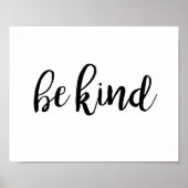 Wees vriendelijk Quote Typografie Inspirerend Kind Poster (Voorkant)