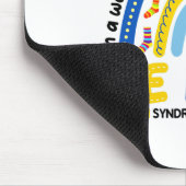 Wees vriendelijk Rainbow World Down Syndrome Aware Muismat (Hoek)