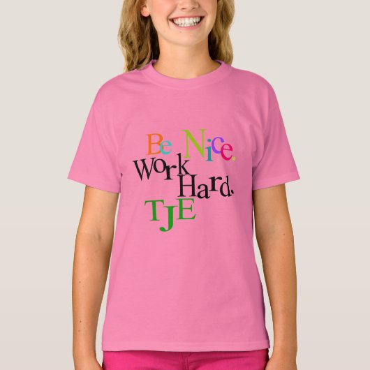 Wees vriendelijk regenboog t-shirt (Voorkant)