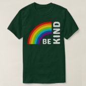 Wees vriendelijk Retro Rainbow T-shirt (Design voorkant)