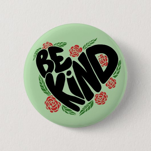 Wees Vriendelijk Ronde Button 5,7 Cm (Voorkant)