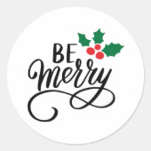 Wees vriendelijk ronde sticker (Voorkant)