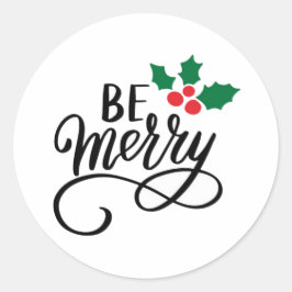 Wees vriendelijk ronde sticker