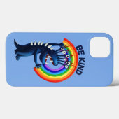 Wees vriendelijk - schattig karakter regenboog pos Case-Mate iPhone case (Achterkant (horizontaal))