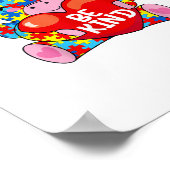 Wees vriendelijk Shirt Autisme Awareness Gift Kind Poster (Hoek)