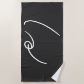 Wees Vriendelijk Snelschrift Strandlaken (Voorkant)