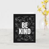 Wees vriendelijk Sticker 12 Kaart (Gele Bloem)
