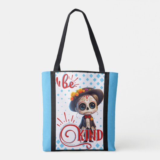 Wees vriendelijk Sugar Skull Tas (Achterkant)