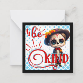 Wees vriendelijk Suiker Schedel Notitiekaartje