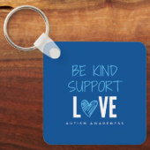 wees vriendelijk.support.liefde voor autisme Sleut Sleutelhanger (Voorkant)