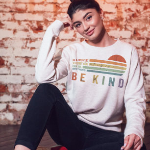 Wees Vriendelijk Sweatshirt Positive Vibes Hoodi