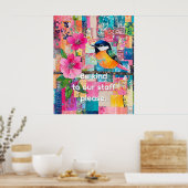 Wees vriendelijk tegen ons personeel alstublieft poster (Keuken)