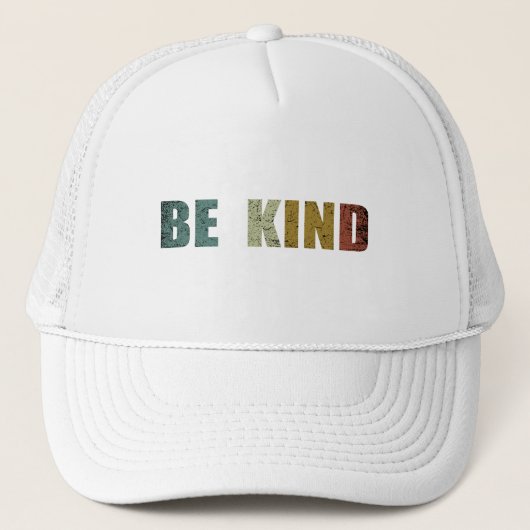 Wees vriendelijk trucker pet (Voorkant)