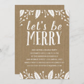 Wees vriendelijk | Uitnodiging feestdag (Voorkant / Achterkant)