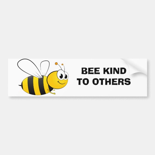 Wees vriendelijk voor anderen bumpersticker (Voorkant)
