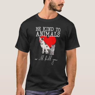 Wees Vriendelijk Voor Dieren Kat Kitten  Vrouwen H T-shirt