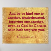 Wees vriendelijk voor elkaar - Efeziërs 4:32 print (Voorkant)