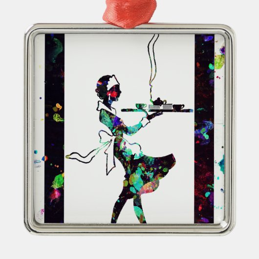 WEES VRIENDELIJK VOOR HEN DIE DIENEN! METALEN ORNAMENT (Voorkant)