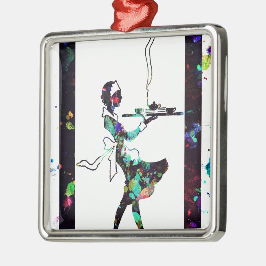 WEES VRIENDELIJK VOOR HEN DIE DIENEN! METALEN ORNAMENT (Links)