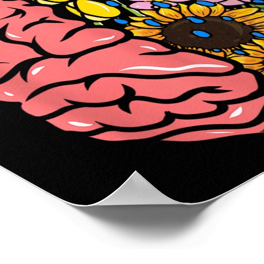 Wees vriendelijk voor je geest - Geestelijke gezon Poster (Hoek)