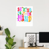 wees vriendelijk voor je geest poster (Thuiskantoor)