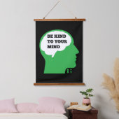 Wees vriendelijk voor je geestelijke gezondheid Me Hangend Wandkleed (Slaapkamer)