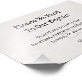 Wees vriendelijk voor ons septische teken foto afdruk (Hoek)